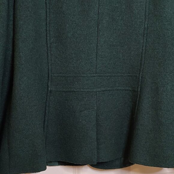 Talbot's Green Wool Blend Coat Jacket Size 16 - Picture 6 of 8